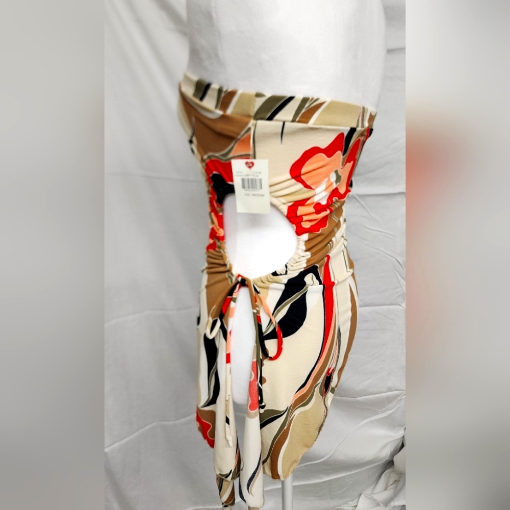 Stunning cut out Strapless top size medium